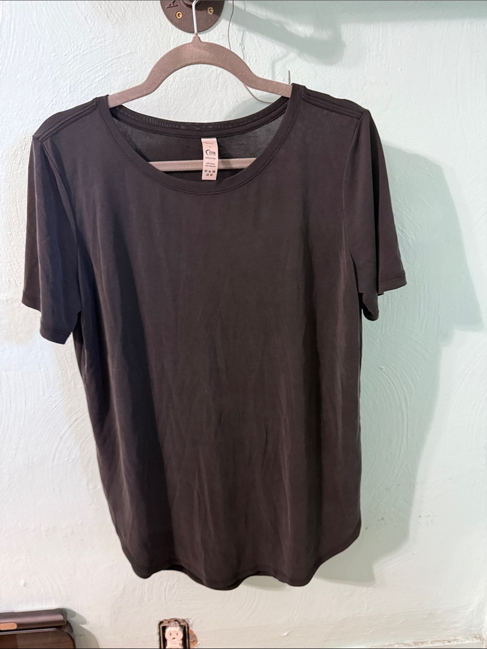 ZYIA Black Short Sleeve Crew Tee